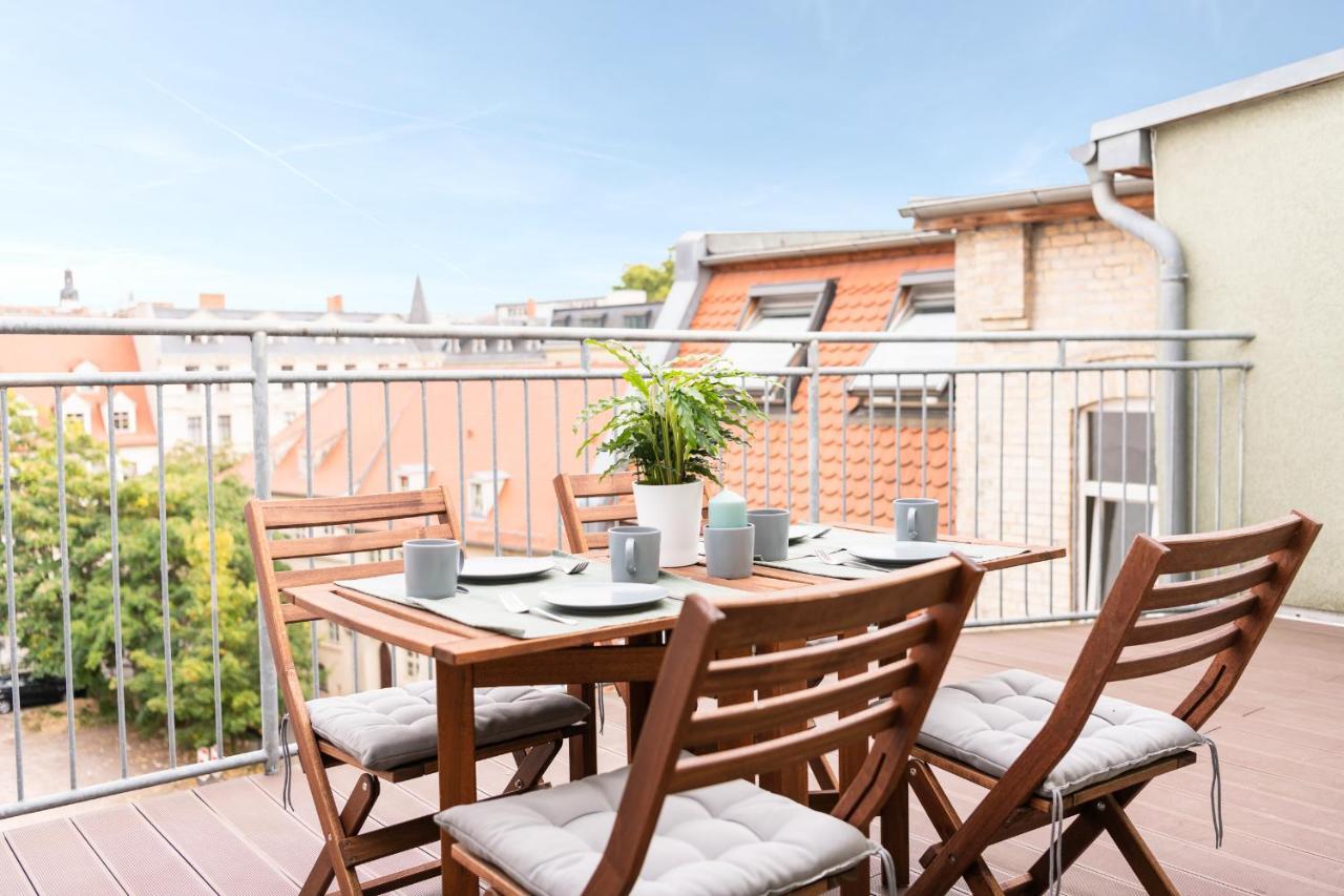 Ko-Living - Haendel Suite - Altstadt Mit Kueche, Smart Tv & Dachterrasse Halle  Eksteriør bilde